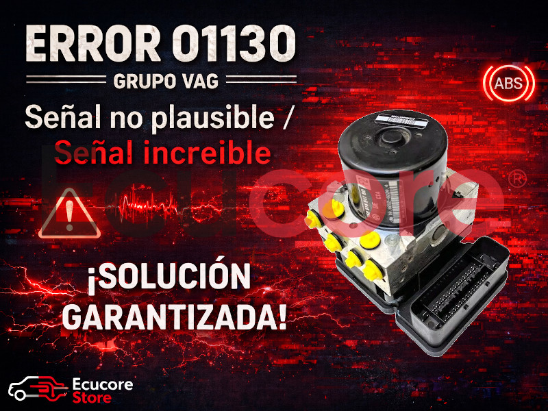 Luz ESP encendida en cuadro, código de error 01130 Grupo VAG (Volkswagen, Audi, SEAT, Skoda): Señal no plausible / Señal increíble en el ABS